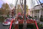 In the rigging of the Santa Maria